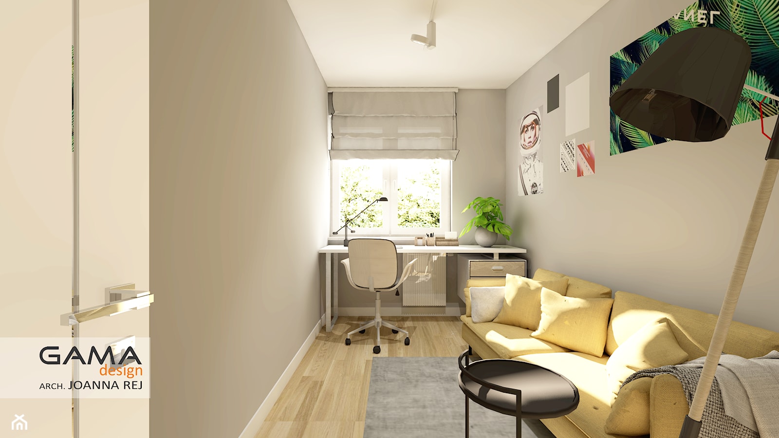 3 pokojowe 57,38 m2 - Biuro - zdjęcie od Gama Design - Homebook