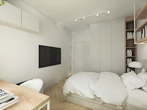Projekt apartament Port Praski - Biuro, styl skandynawski - zdjęcie od Gama Design