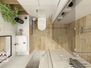 47 m2 - 2 pokoje - Łazienka, styl skandynawski - zdjęcie od Gama Design