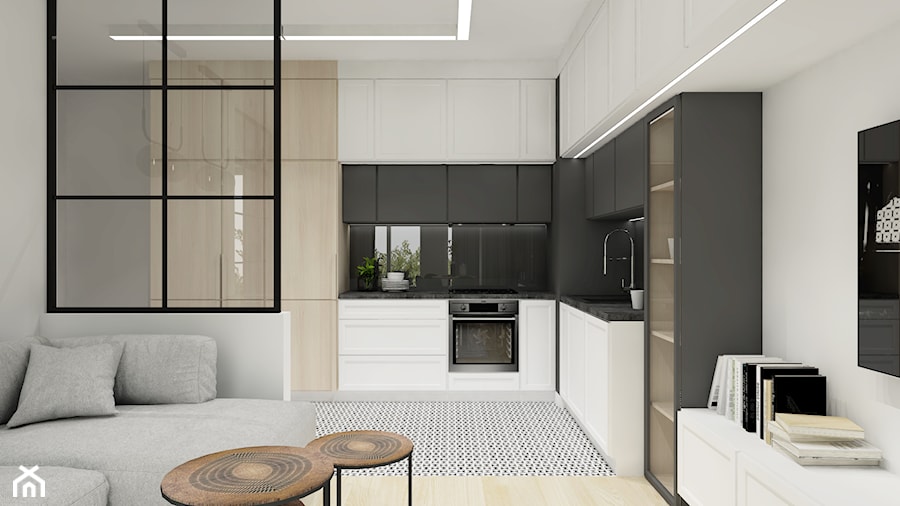 Apartament w stylu loftowym - Kuchnia, styl skandynawski - zdjęcie od Gama Design