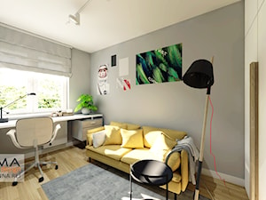 3 pokojowe 57,38 m2 - Biuro, styl skandynawski - zdjęcie od Gama Design