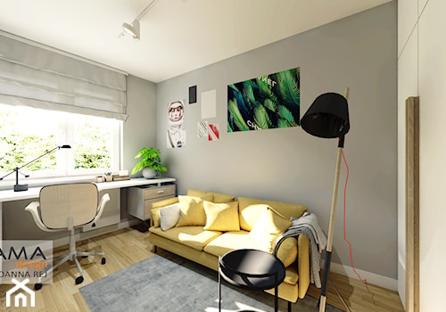 3 pokojowe 57,38 m2 - Biuro, styl skandynawski - zdjęcie od Gama Design