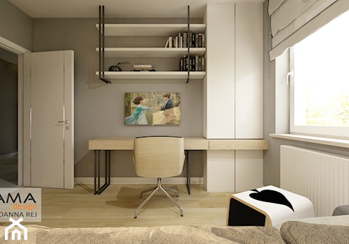 47 m2 - 2 pokoje - Biuro, styl skandynawski - zdjęcie od Gama Design