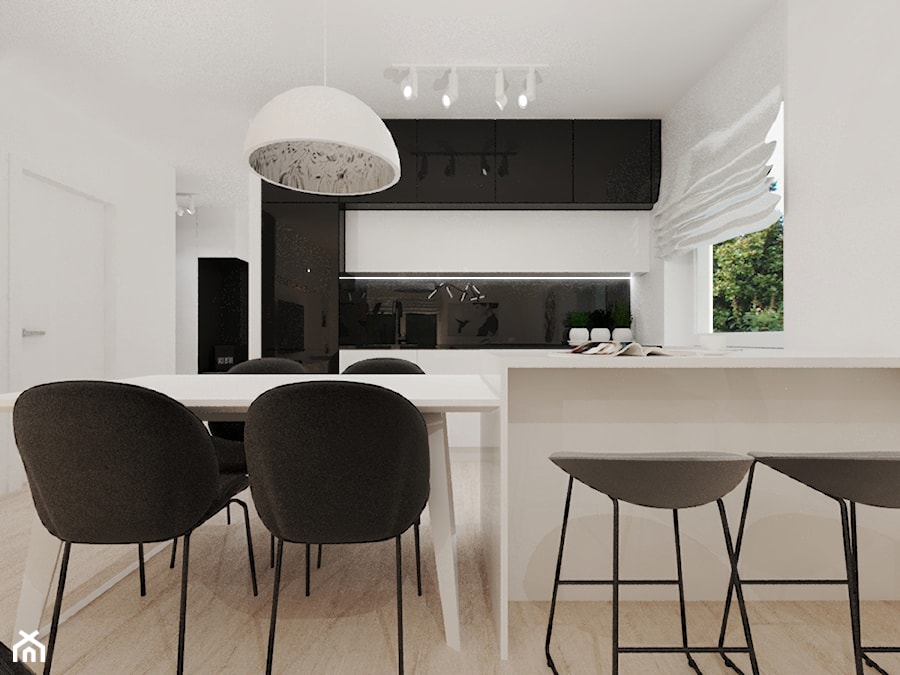 Apartament w dwóch kolorach - Kuchnia, styl nowoczesny - zdjęcie od Gama Design