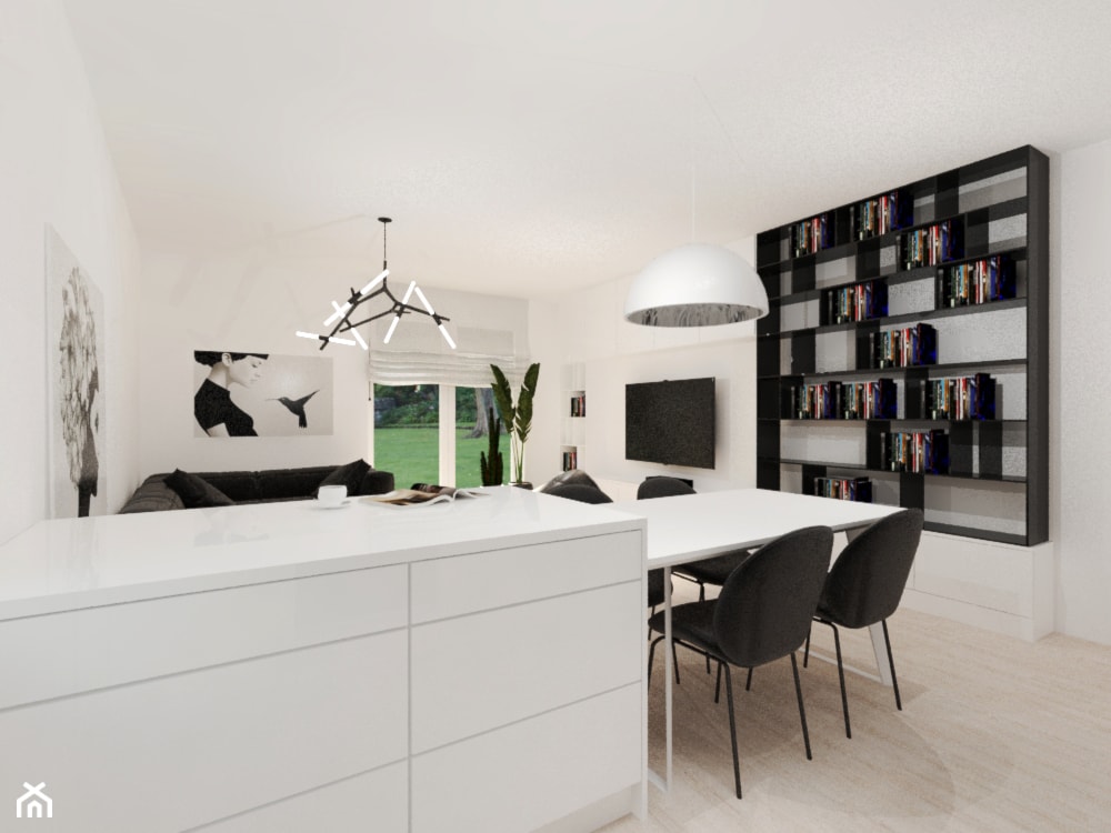Apartament w dwóch kolorach - Jadalnia, styl nowoczesny - zdjęcie od Gama Design - Homebook