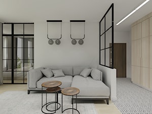 Apartament w stylu loftowym - Salon, styl skandynawski - zdjęcie od Gama Design