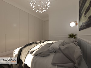 Luksusowy aparatament w bieli. - Mała biała sypialnia, styl tradycyjny - zdjęcie od Gama Design