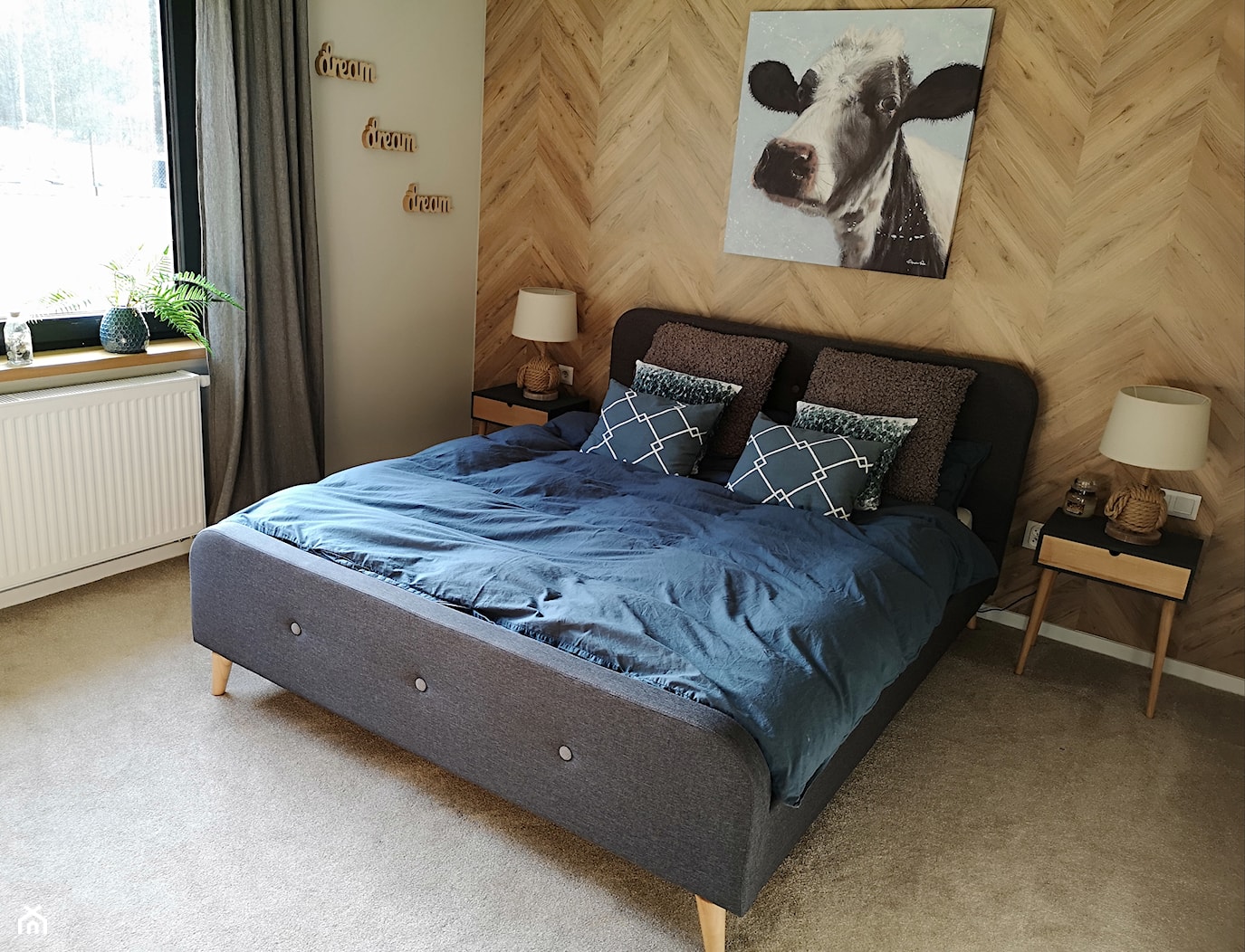przytulna sypialnia w stylu rustykalnym - zdjęcie od itsmargaret - Homebook