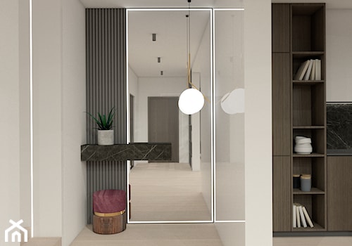 Dom w Jeleśni - Hol / przedpokój, styl minimalistyczny - zdjęcie od RAUM Pracownia Architektury
