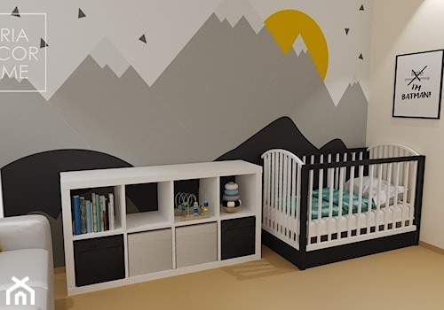 Pokój chłopca - Średni biały szary pokój dziecka dla niemowlaka dla chłopca dla dziewczynki, styl s ... - zdjęcie od DARIA DECOR HOME