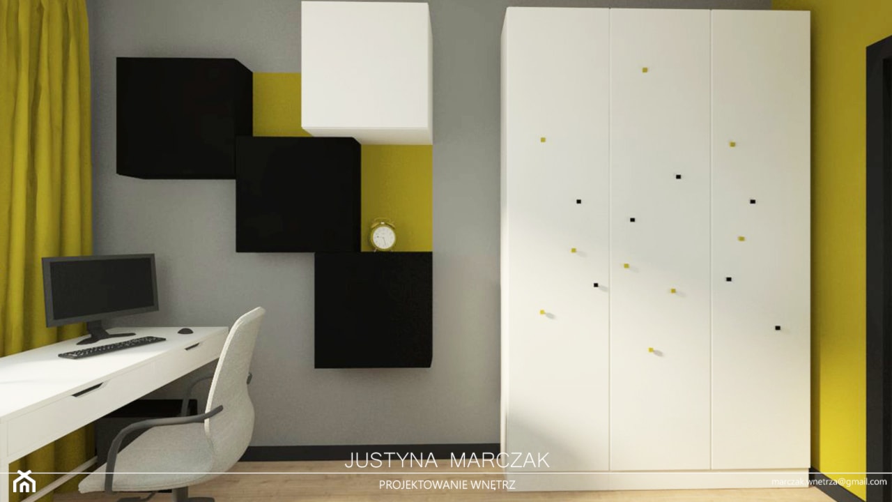 Pokój nastolatka - zdjęcie od Justyna Marczak Projektowanie Wnętrz - Homebook