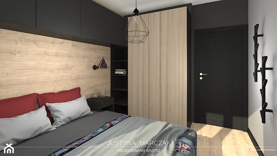 Sypialnia - zdjęcie od Justyna Marczak Projektowanie Wnętrz