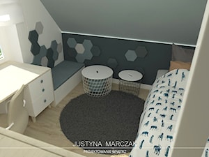 Pokój z antresolą - zdjęcie od Justyna Marczak Projektowanie Wnętrz