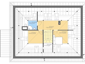 Rzut Poddasza Schemat Funkcjonalny Kolor - zdjęcie od Piotr Nasiadek