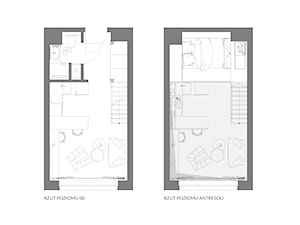 Apartament eklektyczny MINIMAXY - Salon, styl nowoczesny - zdjęcie od M2 Architektura Marta Szolczewska