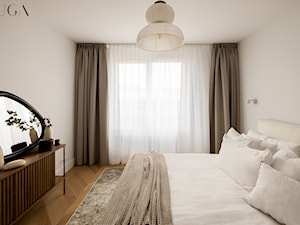 Apartamen 115m² - Sypialnia, styl skandynawski - zdjęcie od Fuga Architektura Wnętrz
