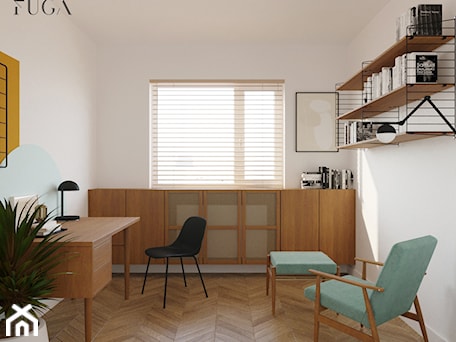 Aranżacje wnętrz - Biuro: Mieszkanie 87 m² - Fuga Architektura Wnętrz. Przeglądaj, dodawaj i zapisuj najlepsze zdjęcia, pomysły i inspiracje designerskie. W bazie mamy już prawie milion fotografii!