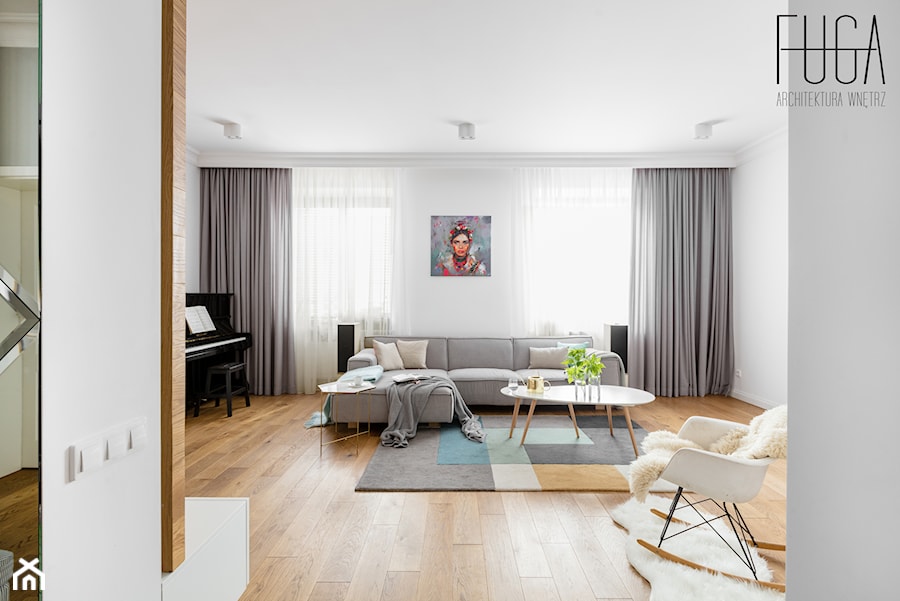 Apartament 130 m² - Salon, styl tradycyjny - zdjęcie od Fuga Architektura Wnętrz