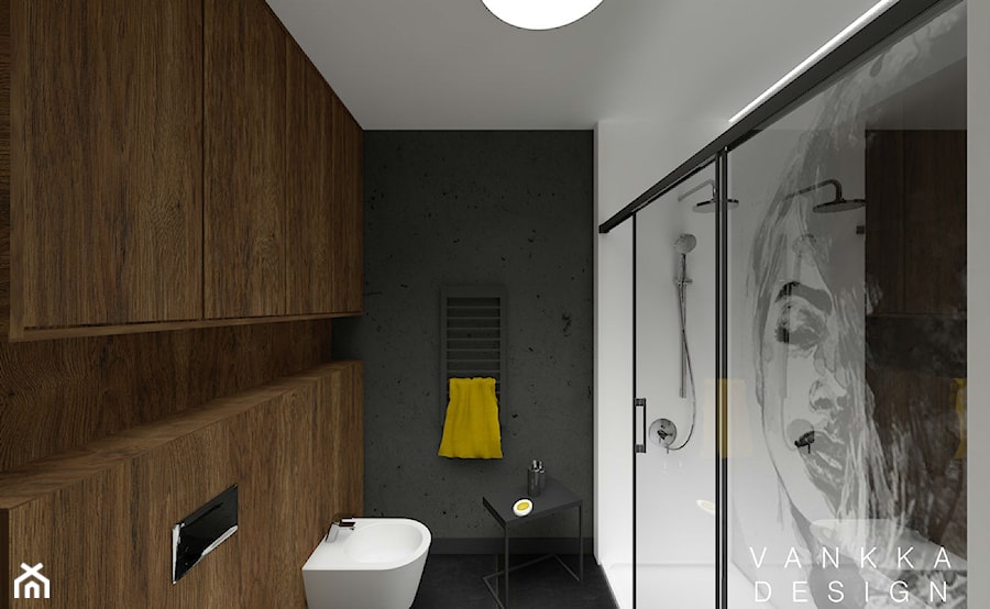 Łazienka w stylu industrialnym - Średnia bez okna łazienka, styl industrialny - zdjęcie od Studio VANKKA.design