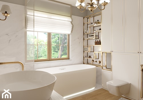 Wnętrza - Średnia łazienka z oknem - zdjęcie od Marquardt Design