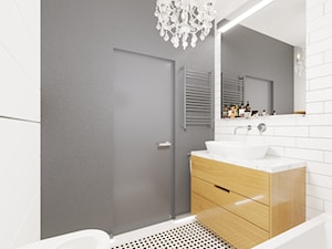 Wnętrza - Średnia z lustrem łazienka - zdjęcie od Marquardt Design