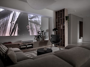 Ściana telewizyjna w salonie - zdjęcie od CudnieBosko