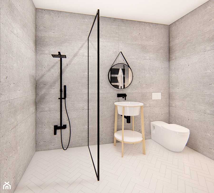 minimalistyczna łazienka - zdjęcie od SOHO studio projektowania wnetrz