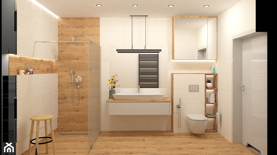 łazienka w drewnie - zdjęcie od W.Design