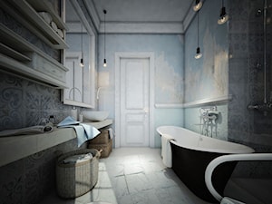 why not? - Średnia bez okna łazienka, styl industrialny - zdjęcie od Otwarte Studio Sztuka