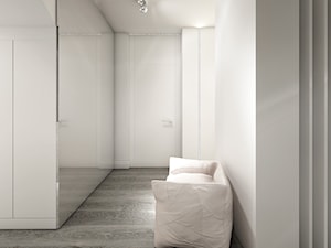 deep focus - Mały biały hol / przedpokój, styl minimalistyczny - zdjęcie od Otwarte Studio Sztuka