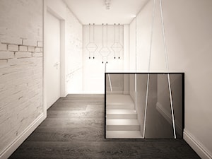 jazz house - Schody jednobiegowe drewniane, styl minimalistyczny - zdjęcie od Otwarte Studio Sztuka