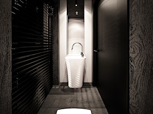 jazz house - Mała na poddaszu bez okna łazienka, styl minimalistyczny - zdjęcie od Otwarte Studio Sztuka