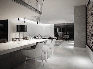 Dom B - projekt wnetrza - Jadalnia, styl minimalistyczny - zdjęcie od Otwarte Studio Sztuka