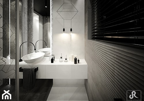 deep focus - Średnia łazienka z oknem, styl minimalistyczny - zdjęcie od Otwarte Studio Sztuka