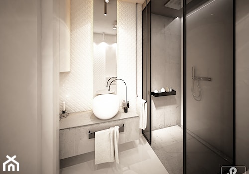 jazz house - Mała łazienka, styl minimalistyczny - zdjęcie od Otwarte Studio Sztuka