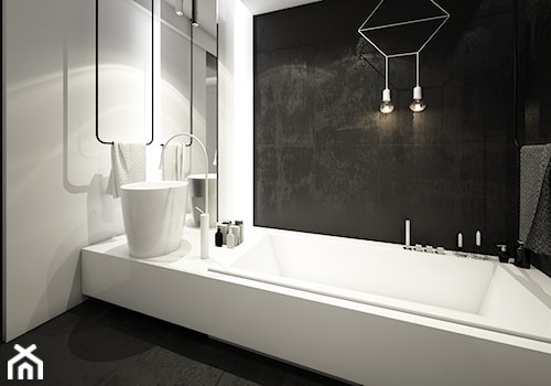 jazz house - Średnia jako pokój kąpielowy łazienka, styl minimalistyczny - zdjęcie od Otwarte Studio Sztuka