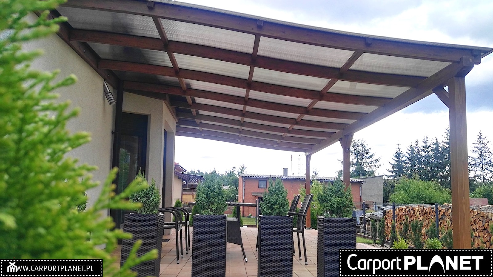 Pergola zadaszenie na tarasie - zdjęcie od Carport Planet - Homebook