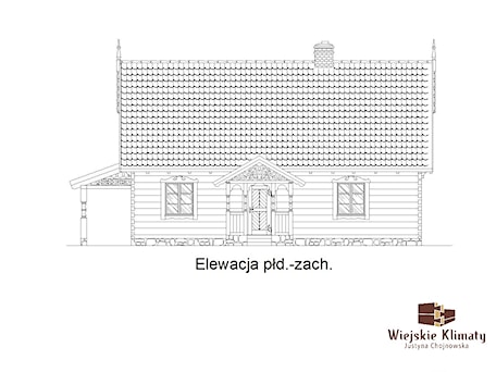 Aranżacje wnętrz - Domy: Projekt domu drewnianego - z bali "Borowina" - KLIMAT DREWNA. Przeglądaj, dodawaj i zapisuj najlepsze zdjęcia, pomysły i inspiracje designerskie. W bazie mamy już prawie milion fotografii!