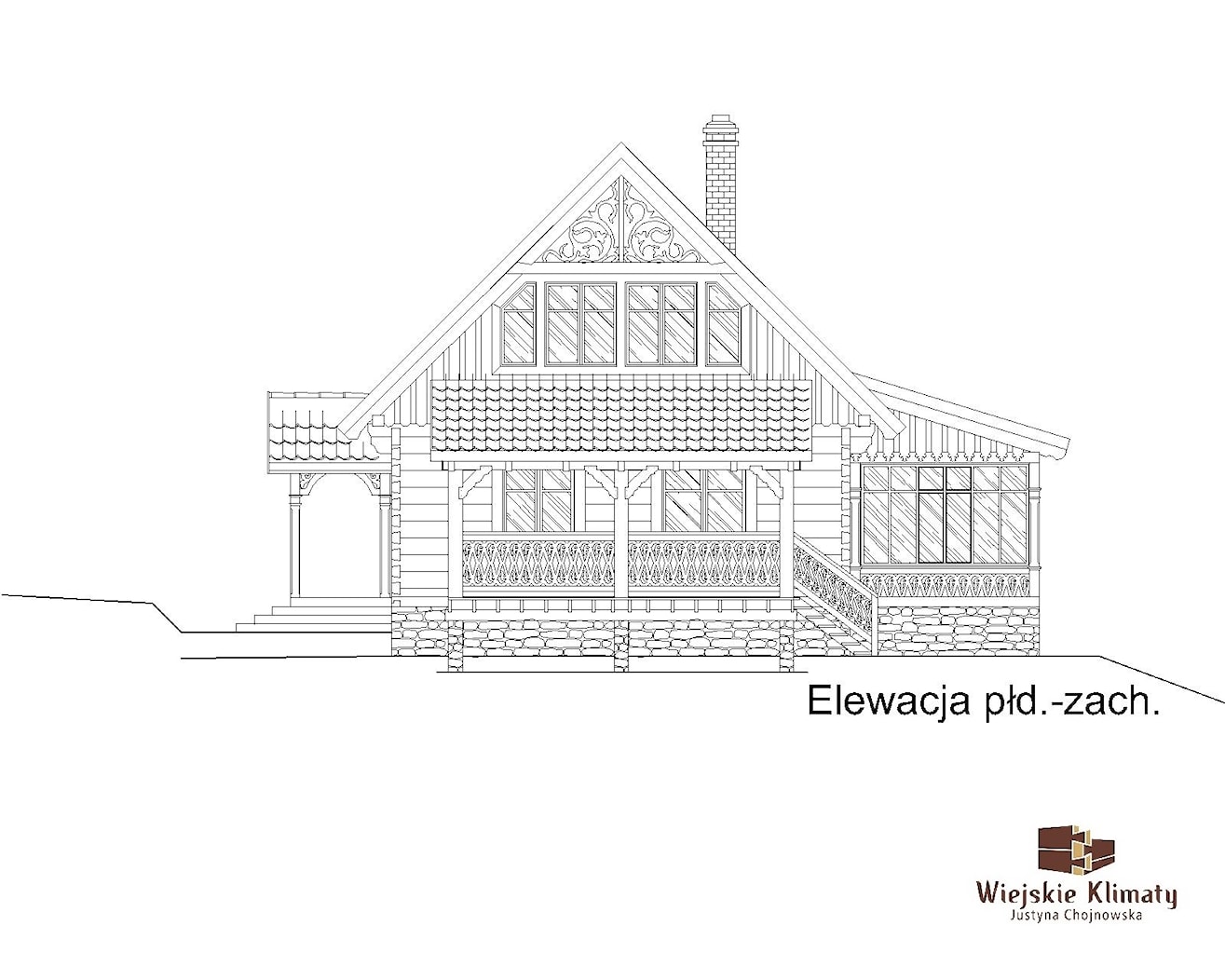 Projekt domu z bali drewnianych - zdjęcie od KLIMAT DREWNA - Homebook