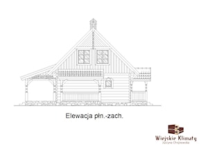 Projekt domu drewnianego- z bali "Borowina" - zdjęcie od KLIMAT DREWNA