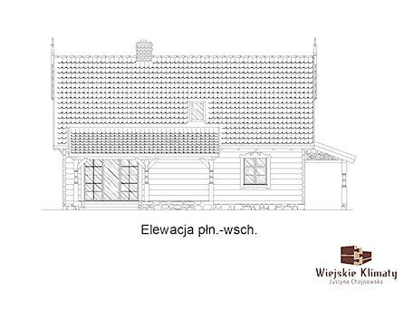 Aranżacje wnętrz - Domy: Projekt domu drewnianego - z bali "Borowina" - KLIMAT DREWNA. Przeglądaj, dodawaj i zapisuj najlepsze zdjęcia, pomysły i inspiracje designerskie. W bazie mamy już prawie milion fotografii!