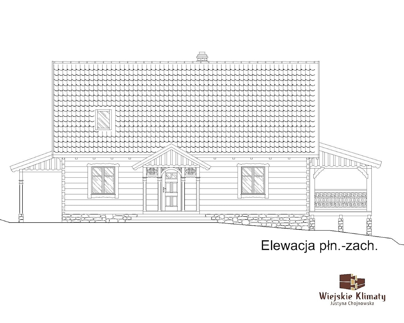 Projekt domu z bali drewnianych - zdjęcie od KLIMAT DREWNA - Homebook