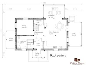 Projekt domu z bali drewnianych - zdjęcie od KLIMAT DREWNA