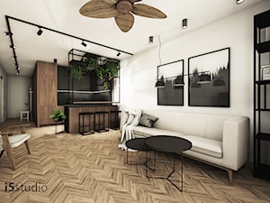 Projekt mieszkania 54m² - Salon, styl skandynawski - zdjęcie od i5studio