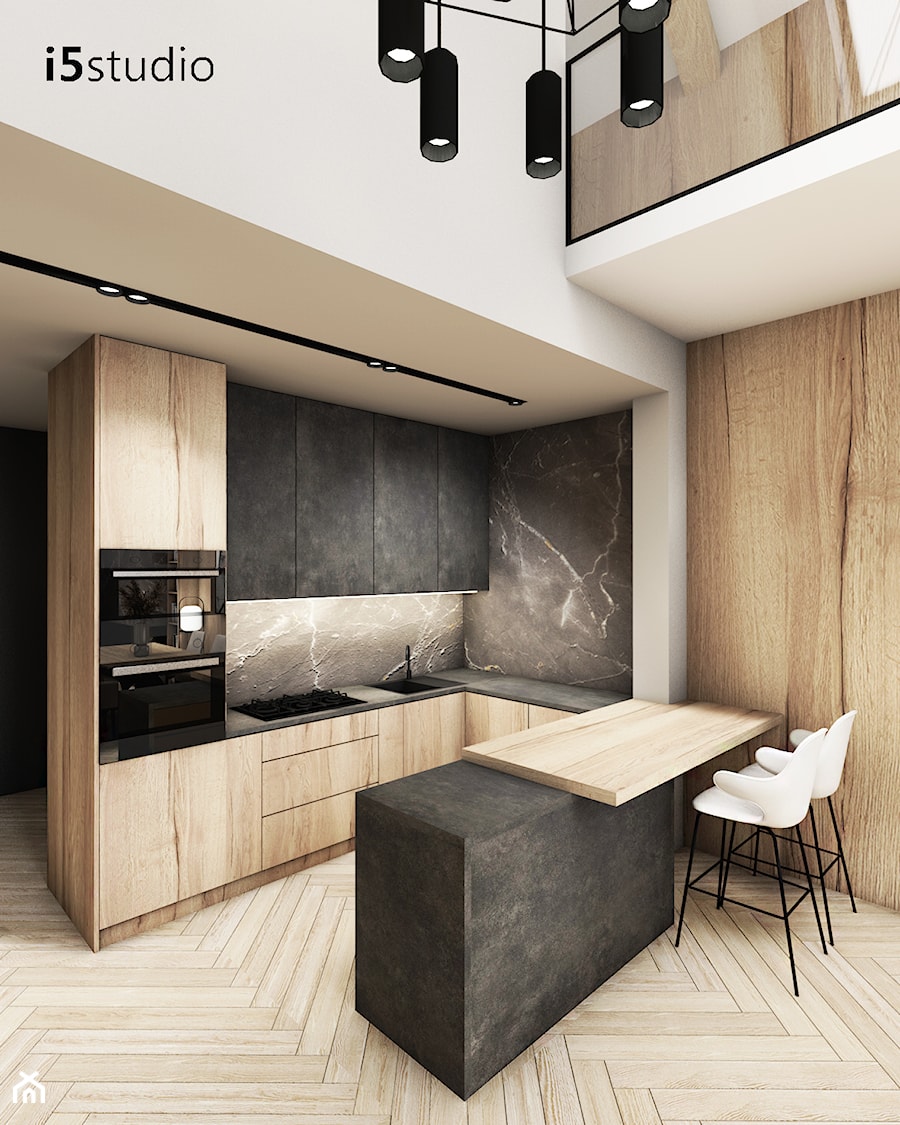 Dom 165m² w Elblągu - Kuchnia, styl nowoczesny - zdjęcie od i5studio