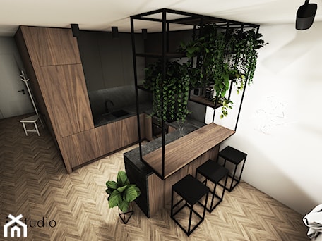 Aranżacje wnętrz - Kuchnia: Projekt mieszkania 54m² - Kuchnia, styl industrialny - i5studio. Przeglądaj, dodawaj i zapisuj najlepsze zdjęcia, pomysły i inspiracje designerskie. W bazie mamy już prawie milion fotografii!