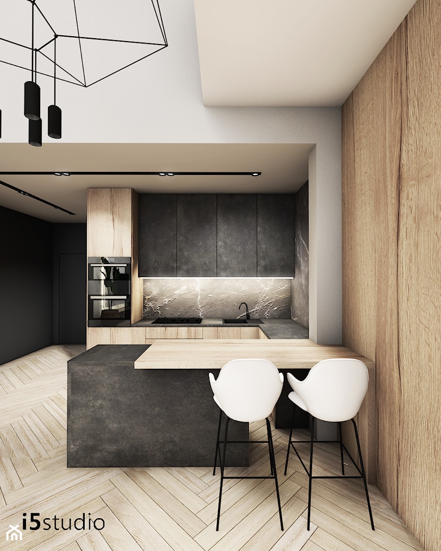 Dom 165m² w Elblągu - Kuchnia, styl nowoczesny - zdjęcie od i5studio