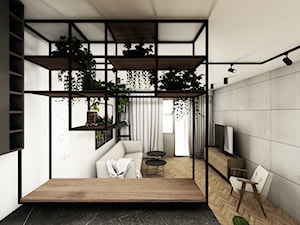 Projekt mieszkania 54m² - Jadalnia, styl industrialny - zdjęcie od i5studio