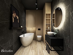 Mała łazienka w wanną - Łazienka, styl nowoczesny - zdjęcie od i5studio