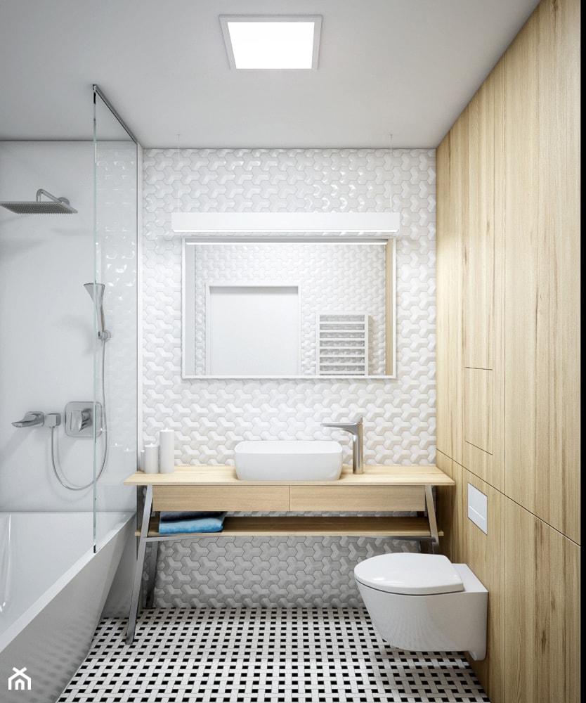 DMO - Średnia bez okna łazienka, styl nowoczesny - zdjęcie od Cutout Architects